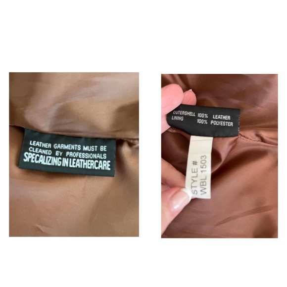 Whet Blu Leather Fringe Moto Jacket Brown Asymmetrical Rockstar Edgy Women’s XXL - Picture 11 of 14